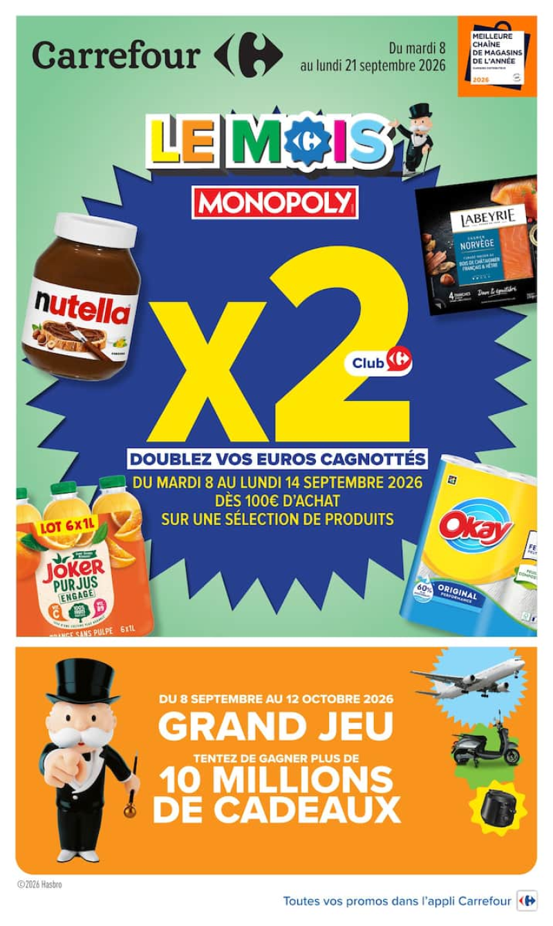Carrefour catalogue du 08/09 au 22/09/2026 – page 1