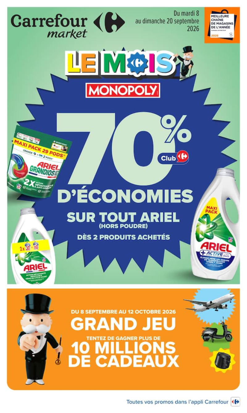 Carrefour Market catalogue du 08/09 au 21/09/2026 – page 1