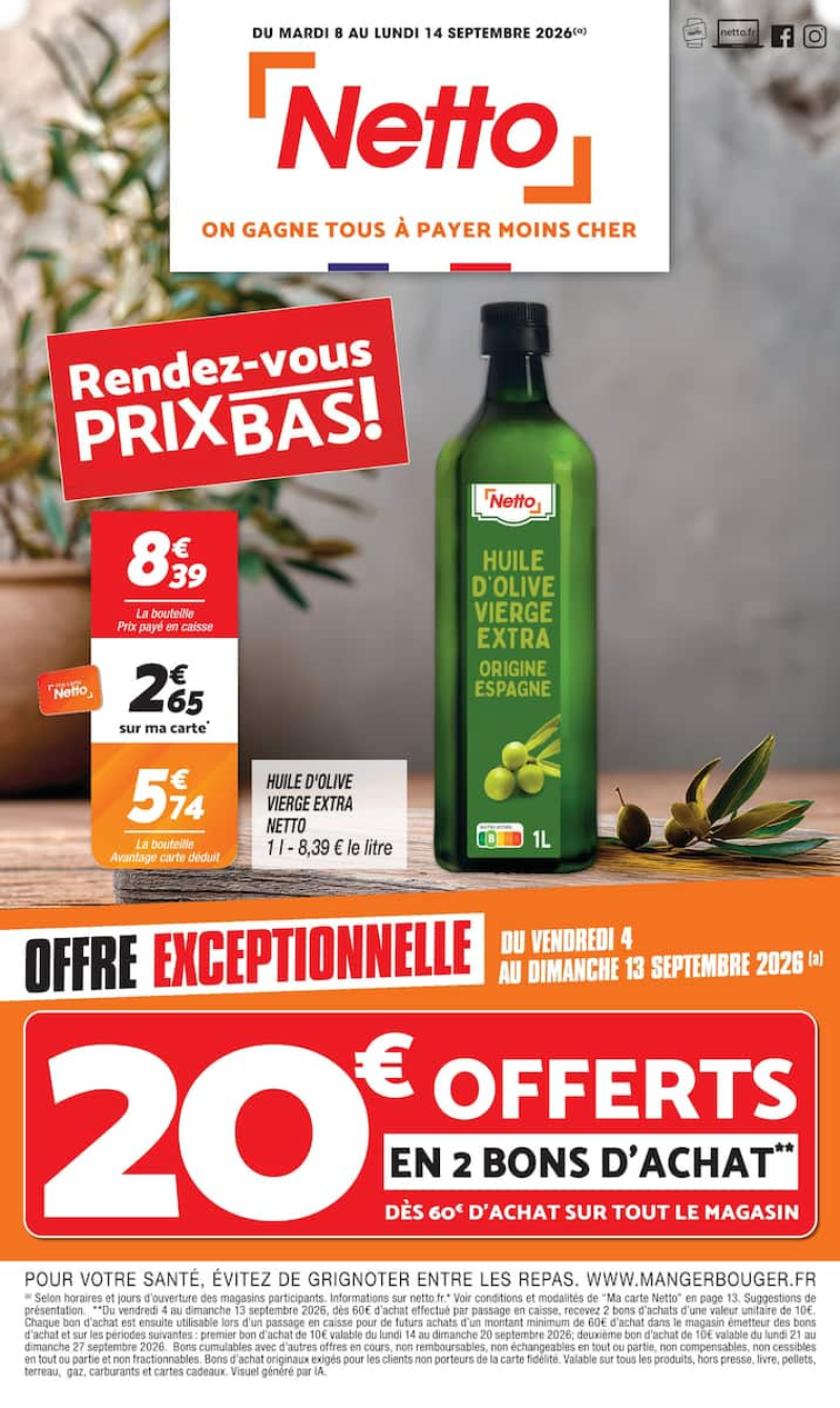 Netto catalogue du 08/09 au 15/09/2026 – page 1