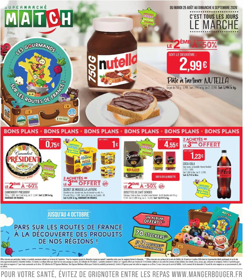 Supermarchés Match catalogue du 25/08 – page 1
