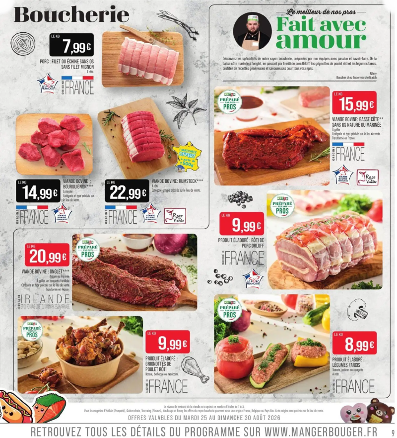 Supermarchés Match catalogue du 25/08 – page 9