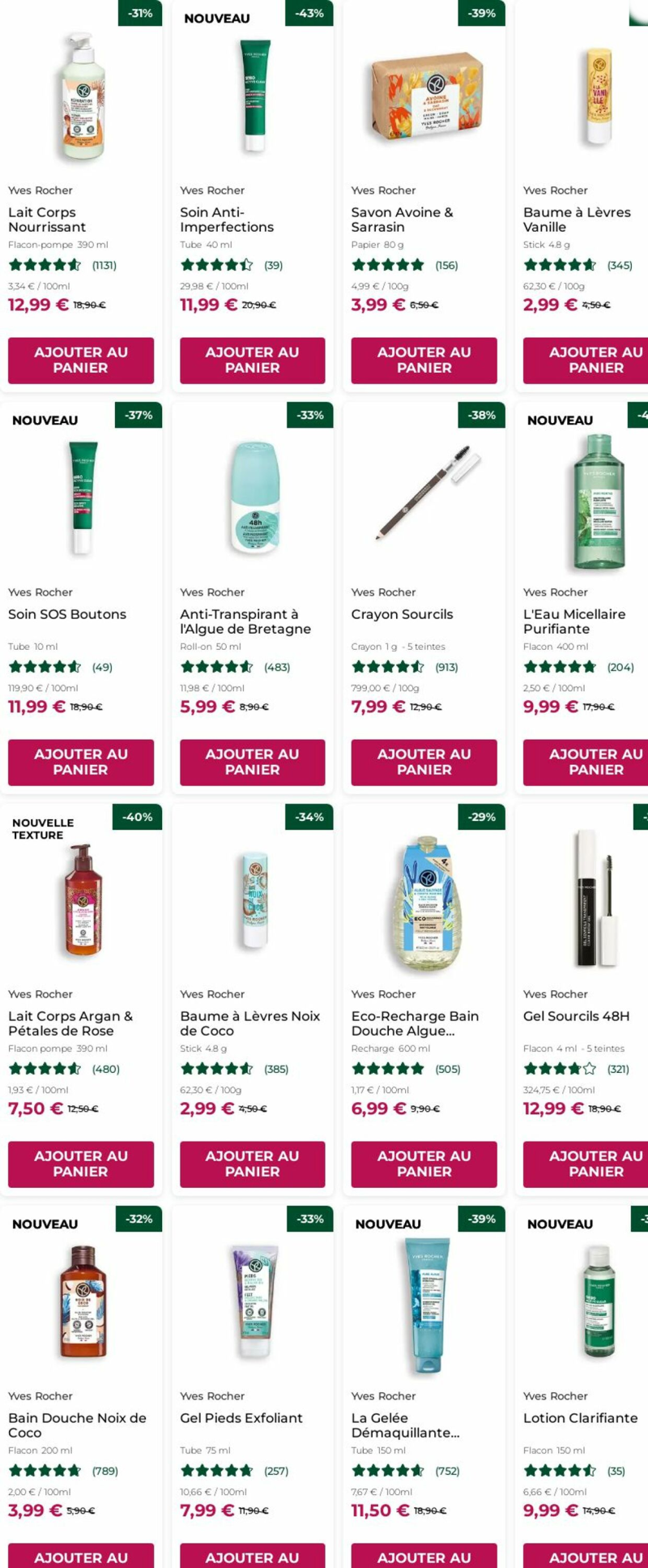 Yves Rocher catalogue du 22/09 au 02/10/2025 – page 6
