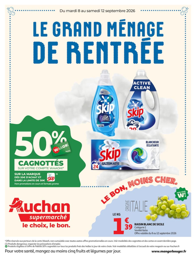 Auchan Supermarché catalogue du 08/09 au 13/09/2026 – page 1