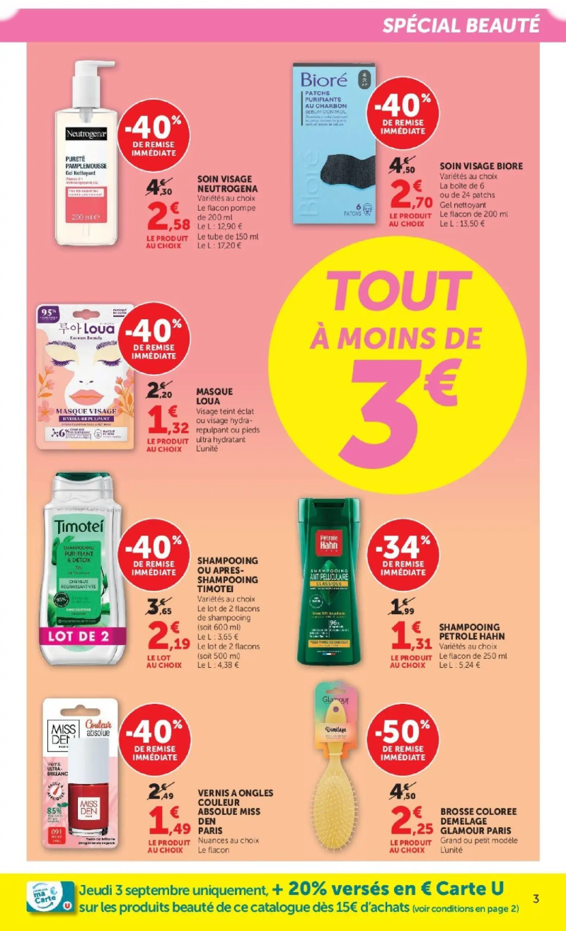 Hyper U catalogue du 01/09 – page 3