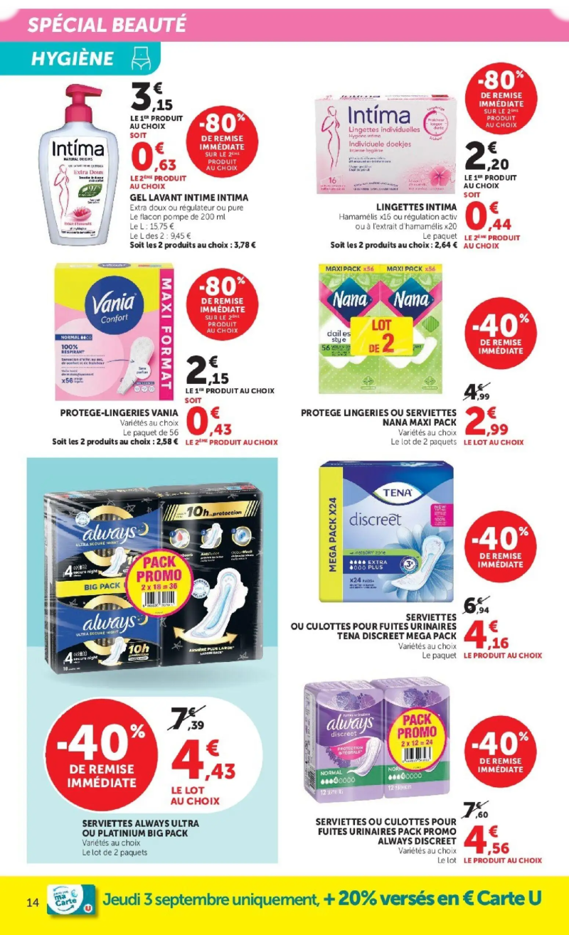 Super U catalogue du 01/09 – page 14