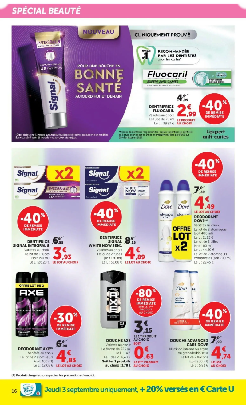 Super U catalogue du 01/09 – page 16