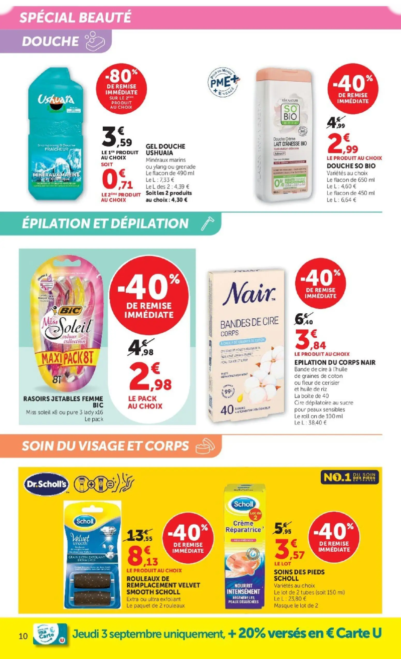 Super U catalogue du 01/09 – page 10