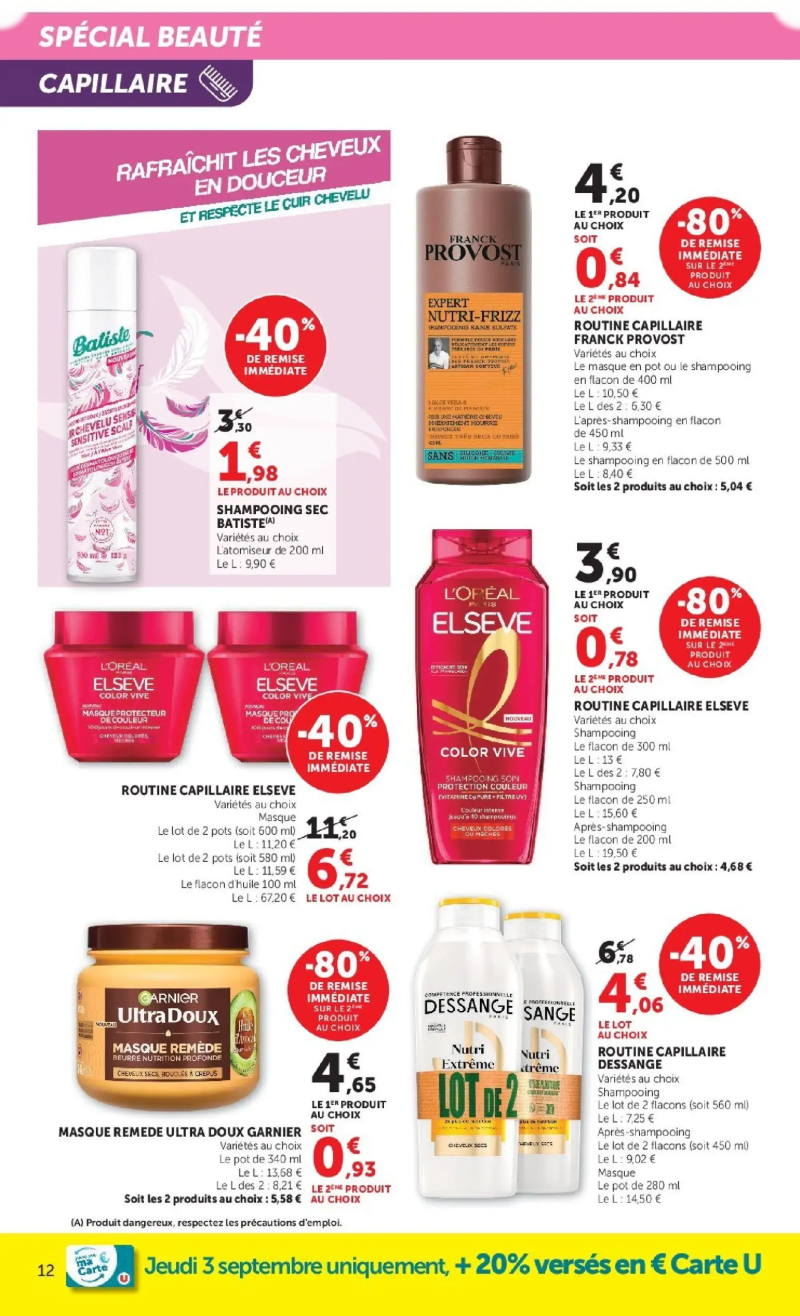 Super U catalogue du 01/09 – page 12