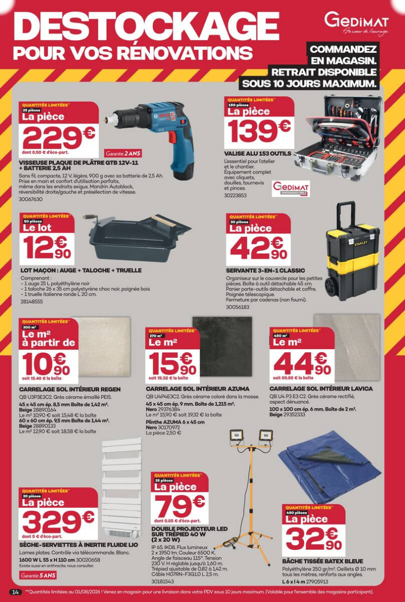 Gedimat catalogue du 09/09 au 27/09/2026 – page 14