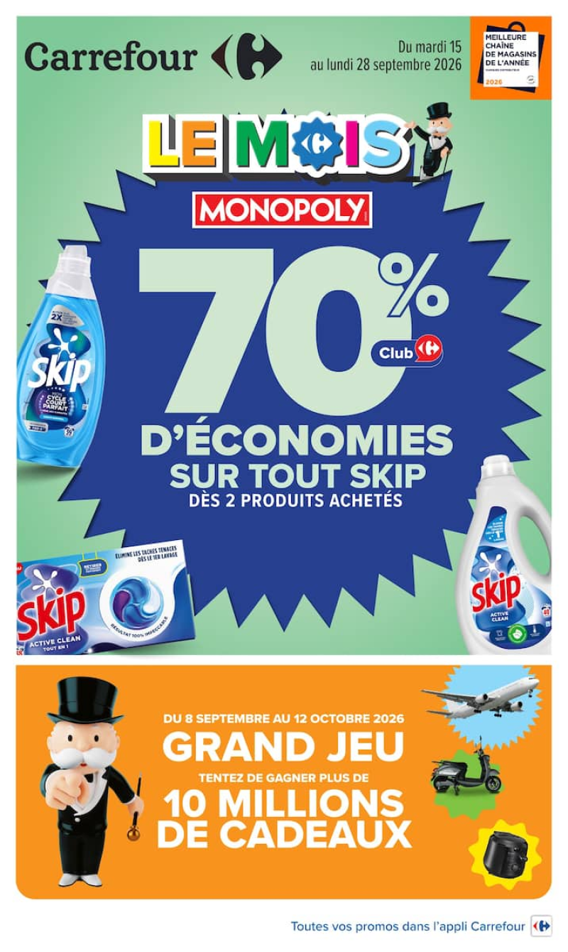 Carrefour catalogue du 15/09 au 29/09/2026 – page 1