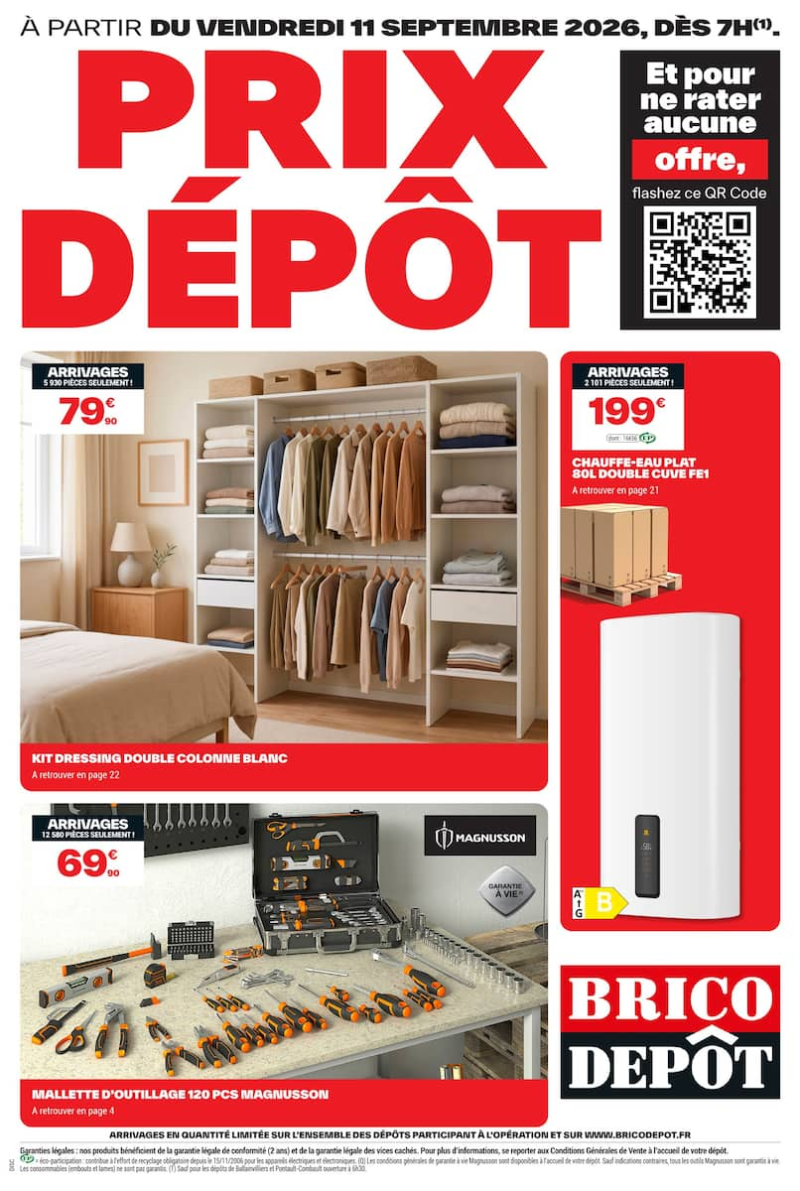 Brico Dépôt catalogue du 11/09 au 25/09/2026 – page 1