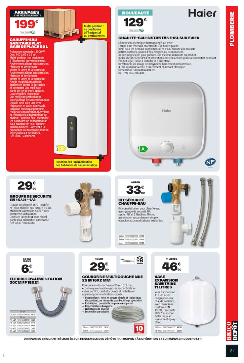 Brico Dépôt catalogue du 11/09 au 25/09/2026 – page 21