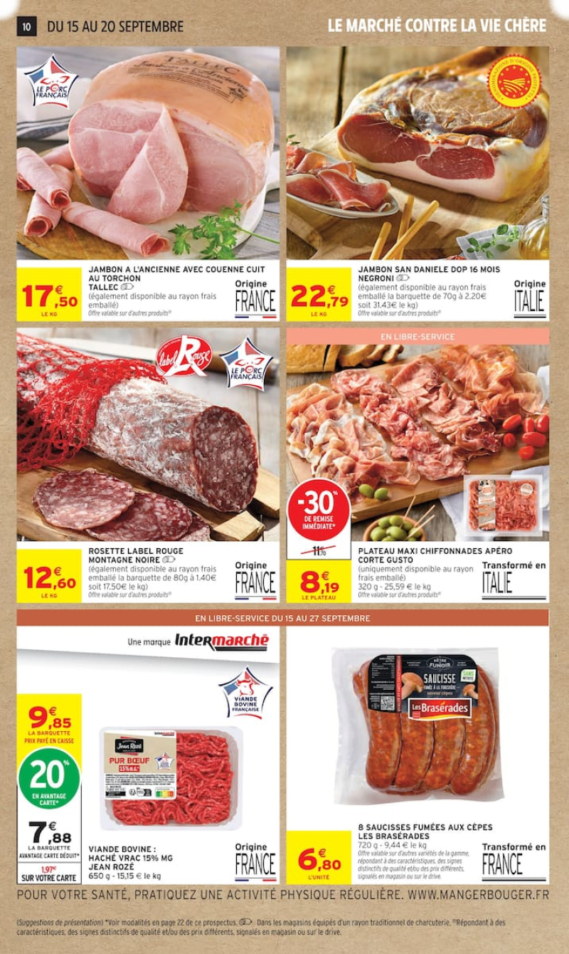 Intermarché Super catalogue du 15/09 au 28/09/2026 – page 10