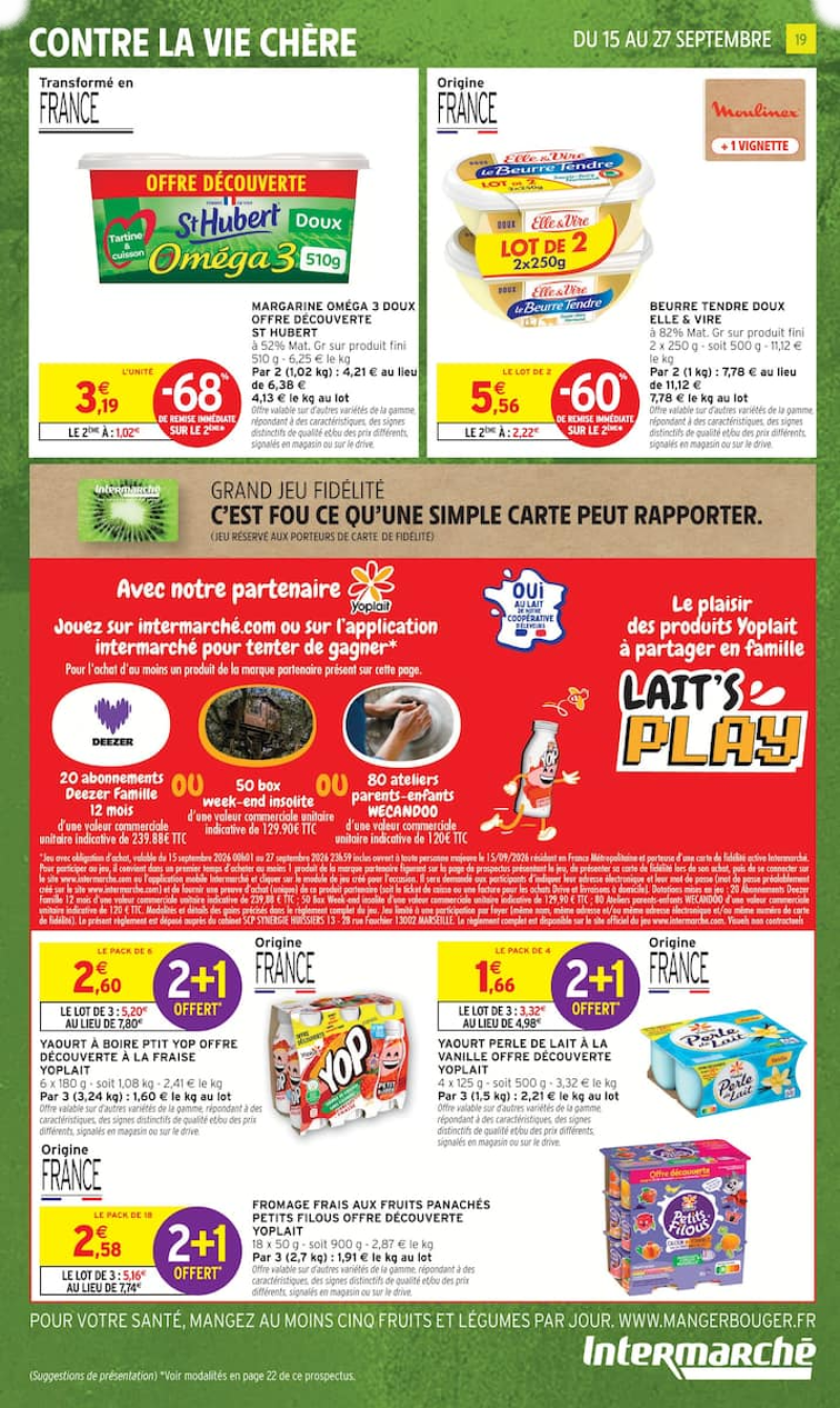 Intermarché Super catalogue du 15/09 au 28/09/2026 – page 19