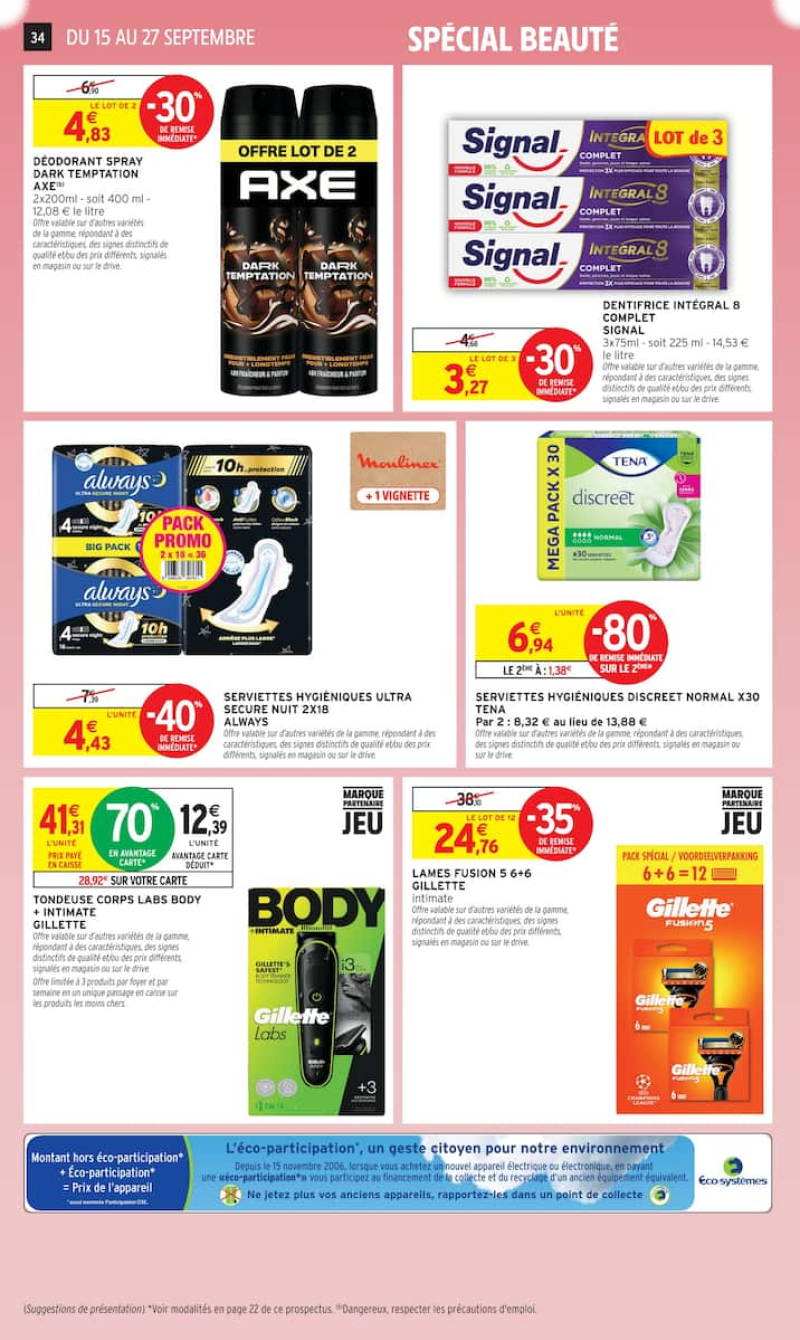 Intermarché Super catalogue du 15/09 au 28/09/2026 – page 34