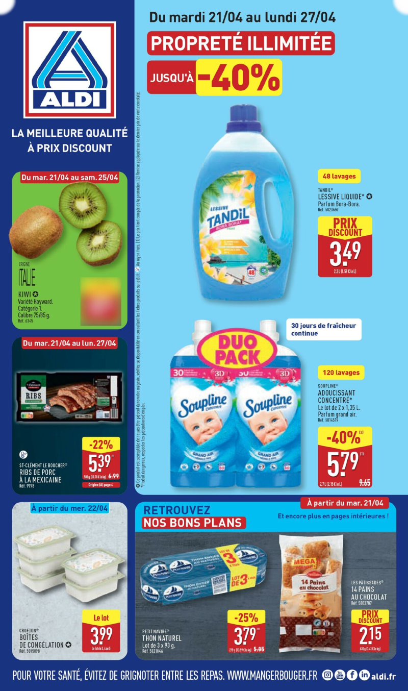 Aldi catalogue du 14/04 au 21/04/2026 – page 1