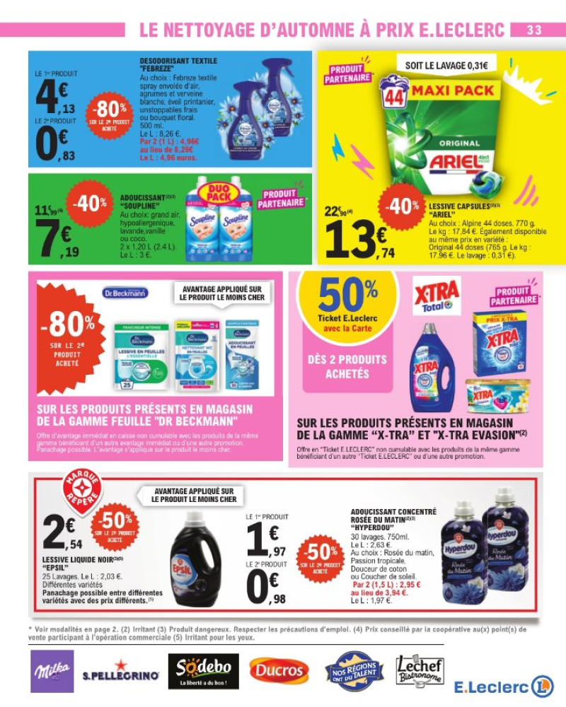 E.Leclerc catalogue du 15/09 au 27/09/2026 – page 33