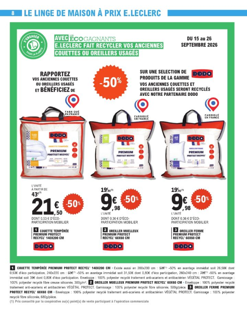 E.Leclerc catalogue du 15/09 au 27/09/2026 – page 8