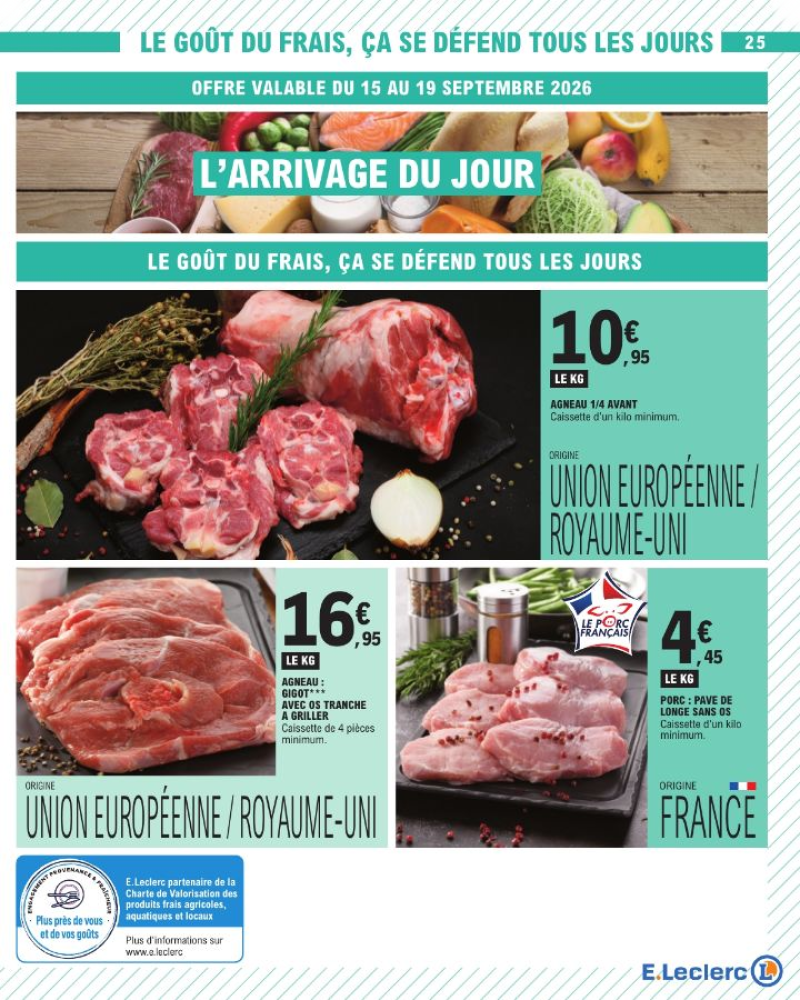 E.Leclerc catalogue du 15/09 au 27/09/2026 – page 25