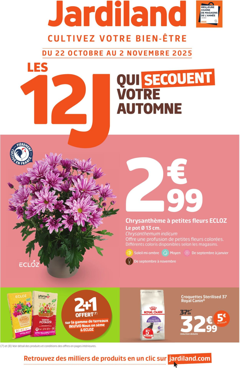 Jardiland catalogue du 21/10 au 03/11/2025 – page 1