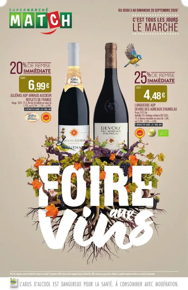 Supermarchés Match catalogue du 03/09 – page 1