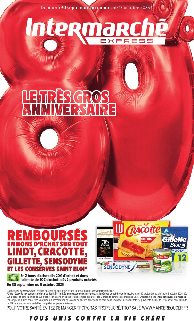 Intermarche catalogue du 30/09 au 13/10/2025 – page 1