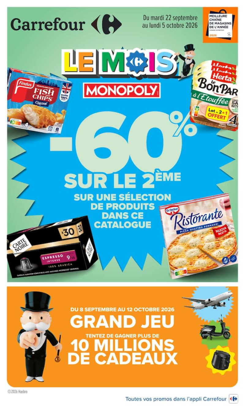 Carrefour catalogue du 22/09 au 06/10/2026 – page 1