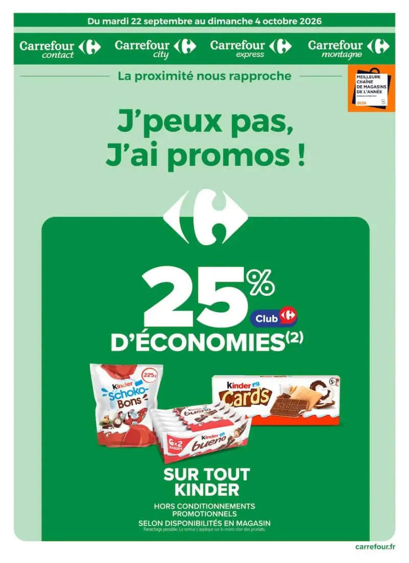 Carrefour Proximit catalogue du 22/09 au 05/10/2026 – page 1