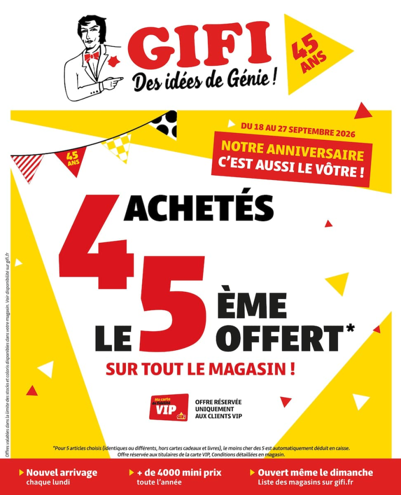 Gifi catalogue du 18/09 au 28/09/2026 – page 1