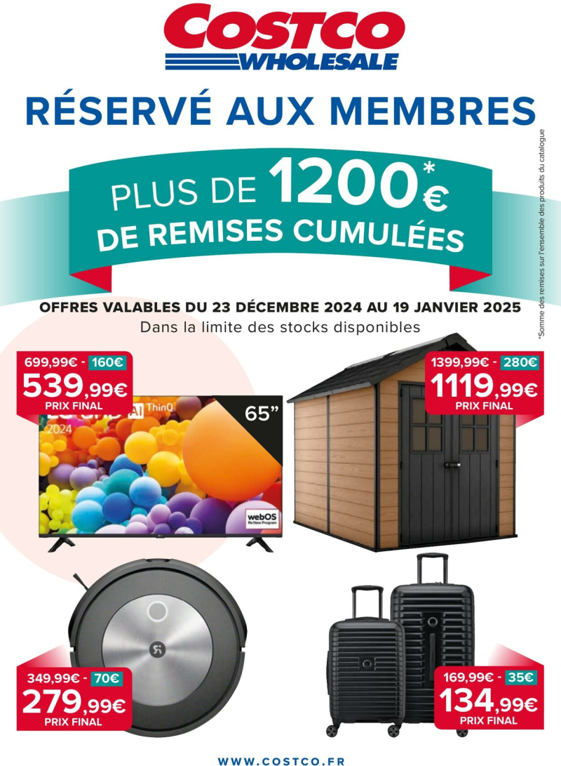 Costco catalogue du 23/12 au 20/01/2026 – page 1
