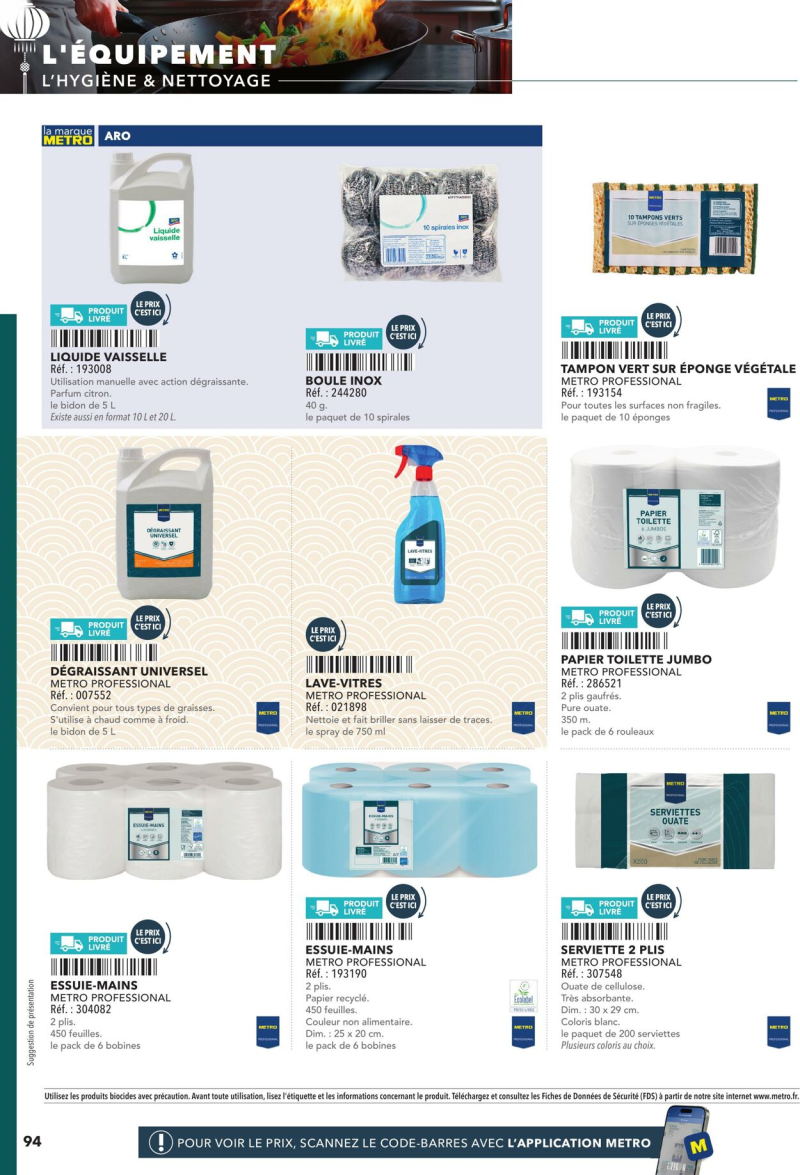 Metro catalogue du 19/12 au 03/01/2026 – page 94