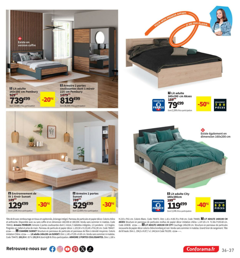 Conforama catalogue du 25/03 au 31/03/2025 – page 37