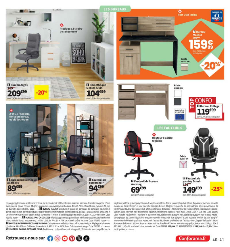 Conforama catalogue du 25/03 au 31/03/2025 – page 41