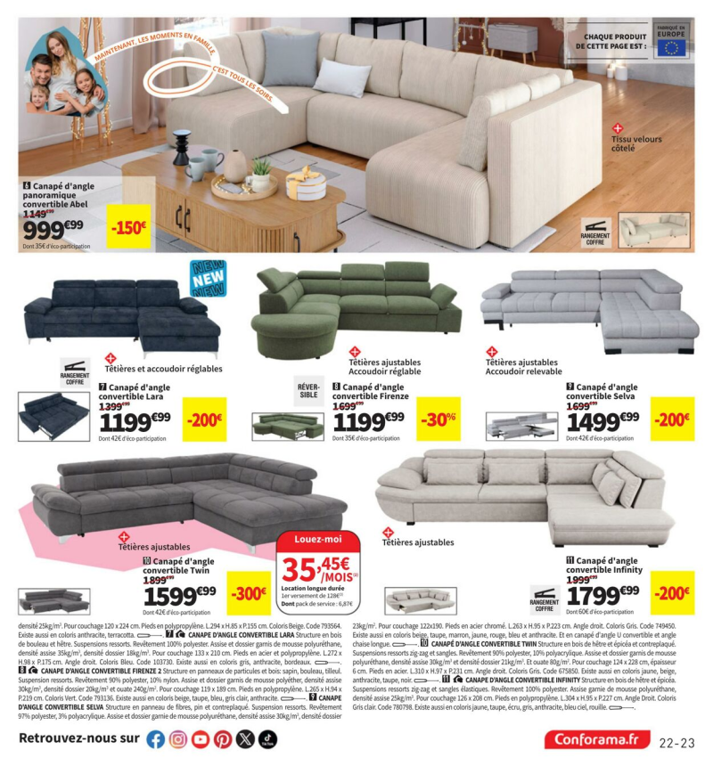 Conforama catalogue du 25/03 au 31/03/2025 – page 23