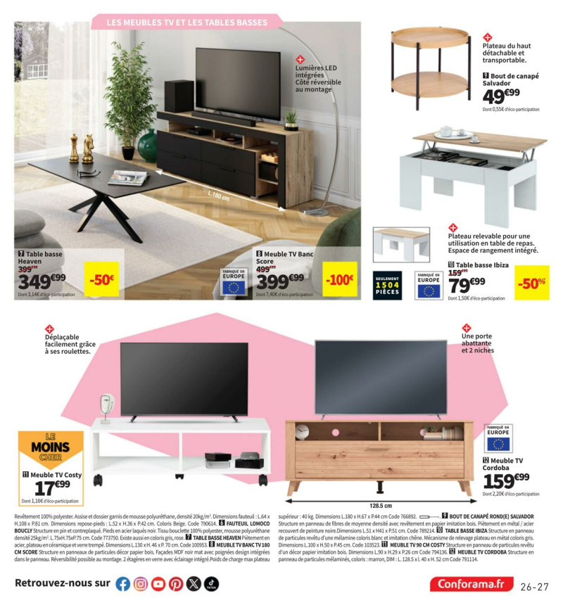 Conforama catalogue du 25/03 au 31/03/2025 – page 27