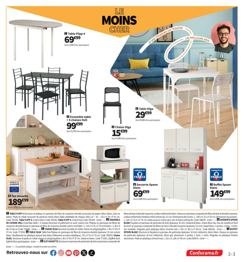 Conforama catalogue du 25/03 au 31/03/2025 – page 3