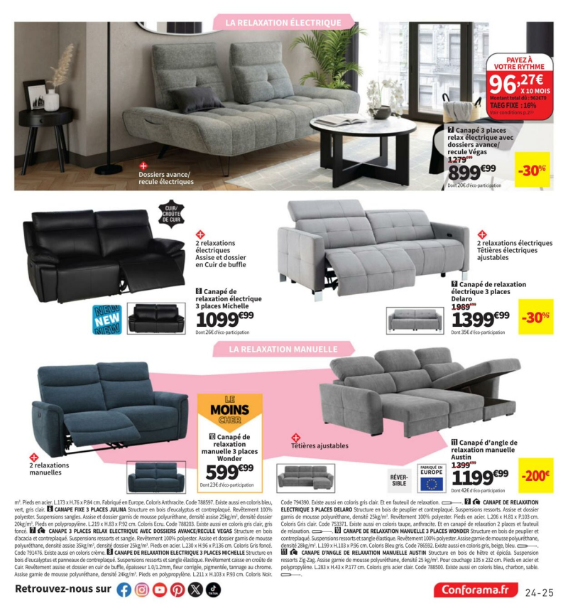 Conforama catalogue du 25/03 au 31/03/2025 – page 25