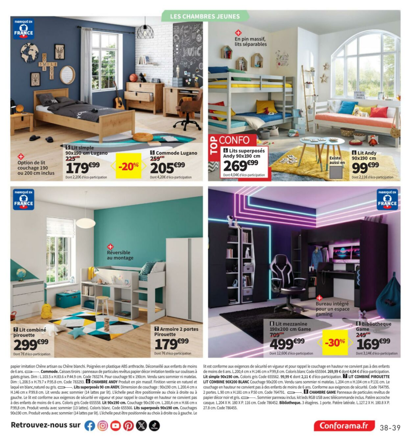 Conforama catalogue du 25/03 au 31/03/2025 – page 39