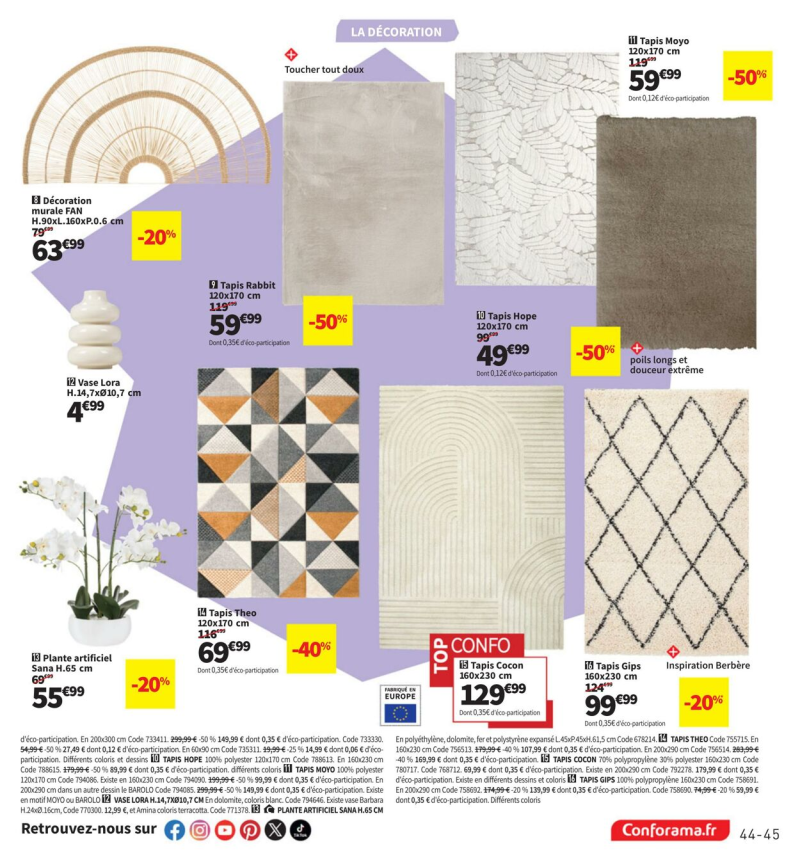 Conforama catalogue du 25/03 au 31/03/2025 – page 45