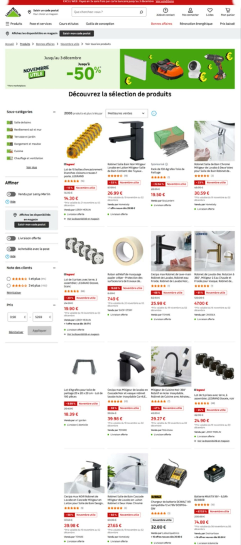 Leroy Merlin catalogue du 22/11 au 09/12/2024 – page 3