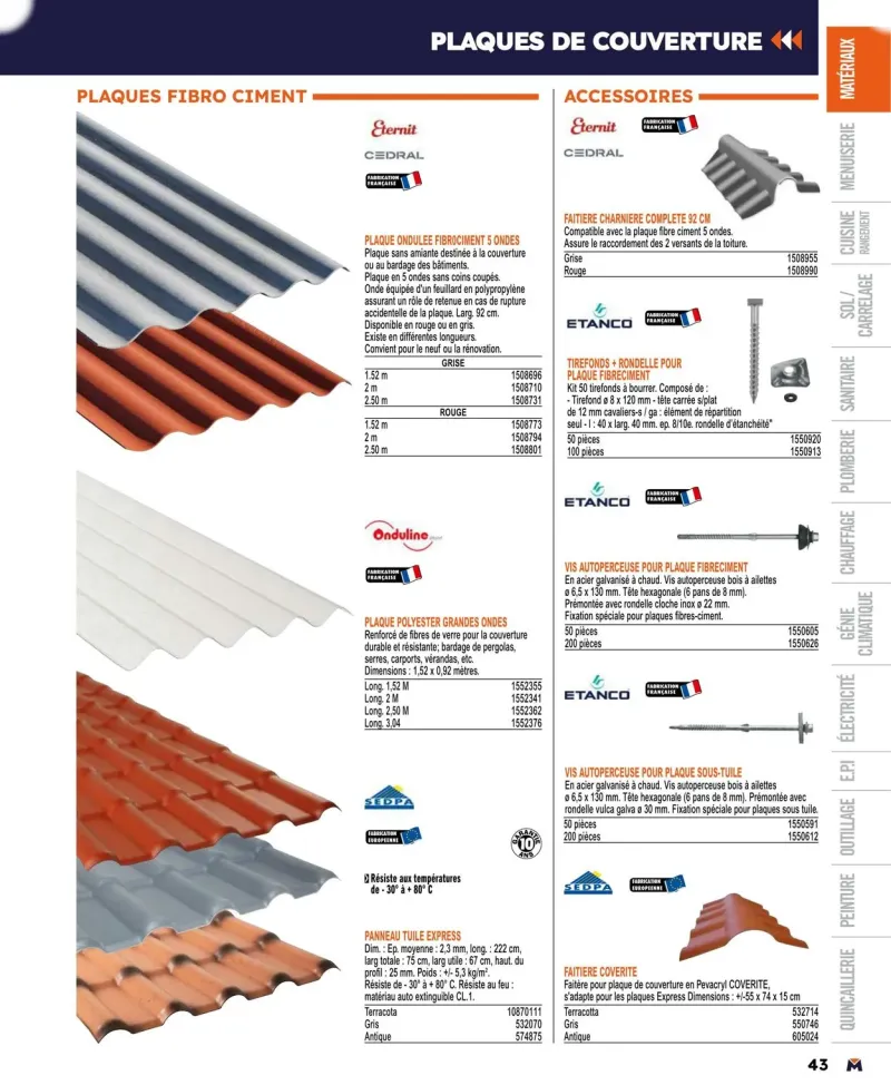 Bricoman catalogue du 01/04 au 01/01/2025 – page 43