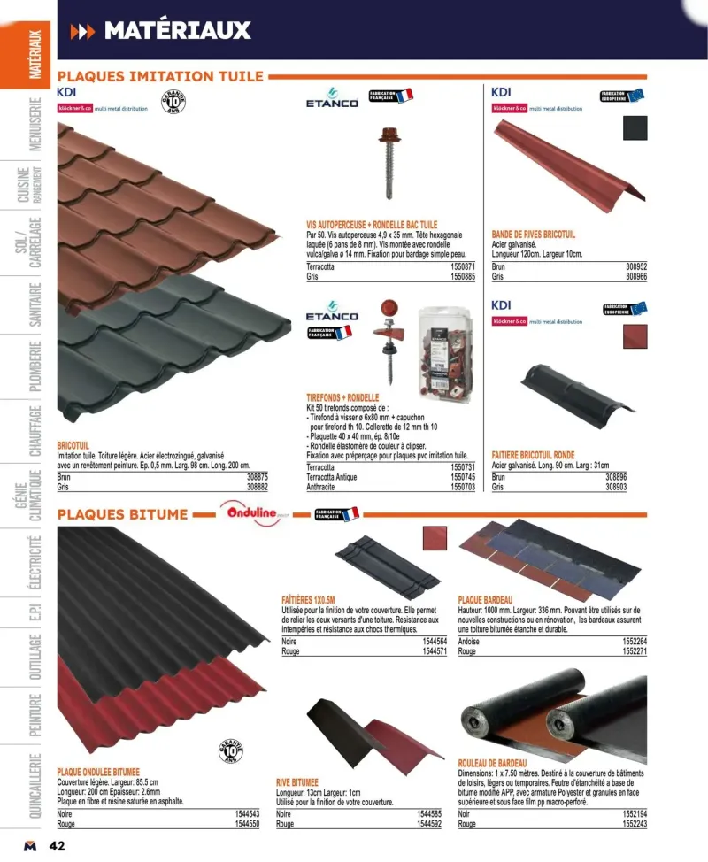 Bricoman catalogue du 01/04 au 01/01/2025 – page 42