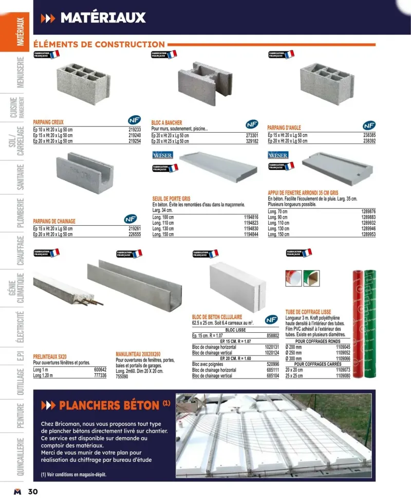 Bricoman catalogue du 01/04 au 01/01/2025 – page 30