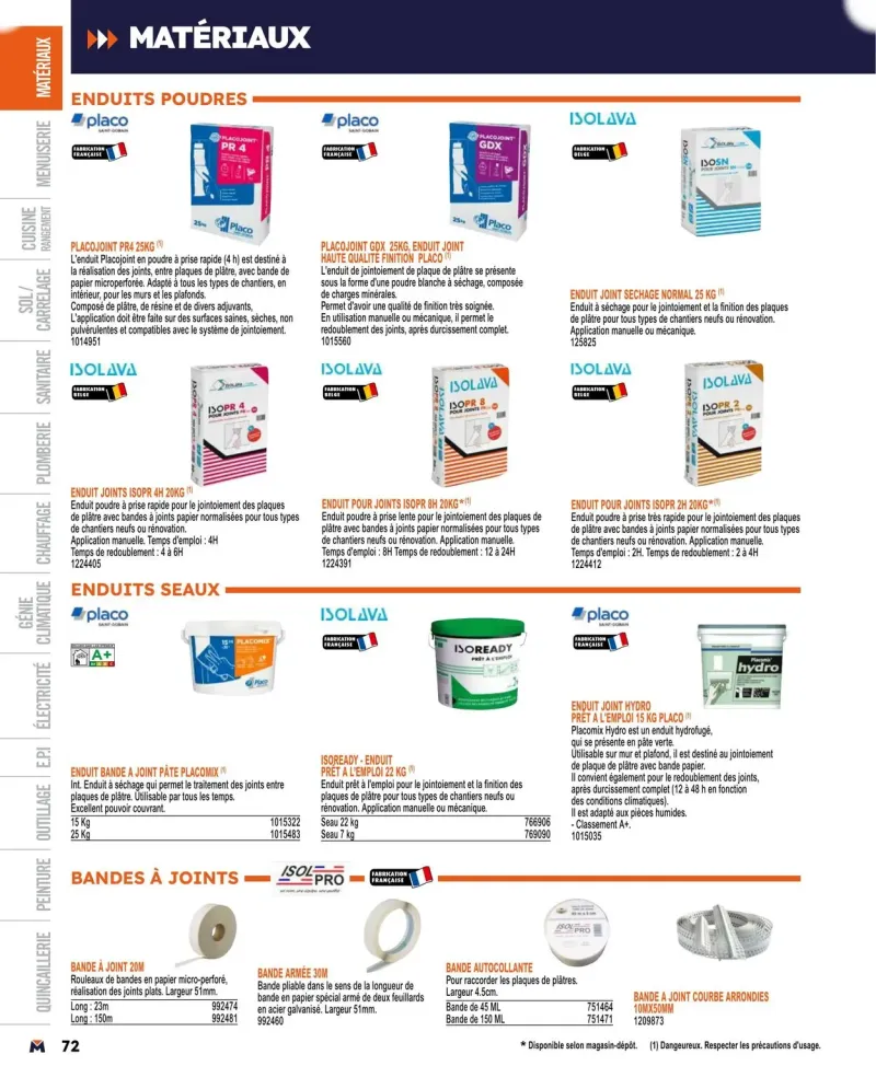 Bricoman catalogue du 01/04 au 01/01/2025 – page 72
