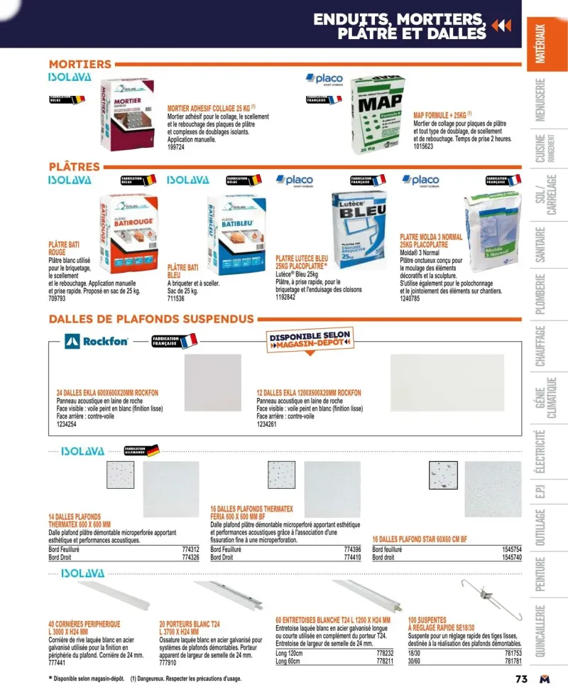 Bricoman catalogue du 01/04 au 01/01/2025 – page 73