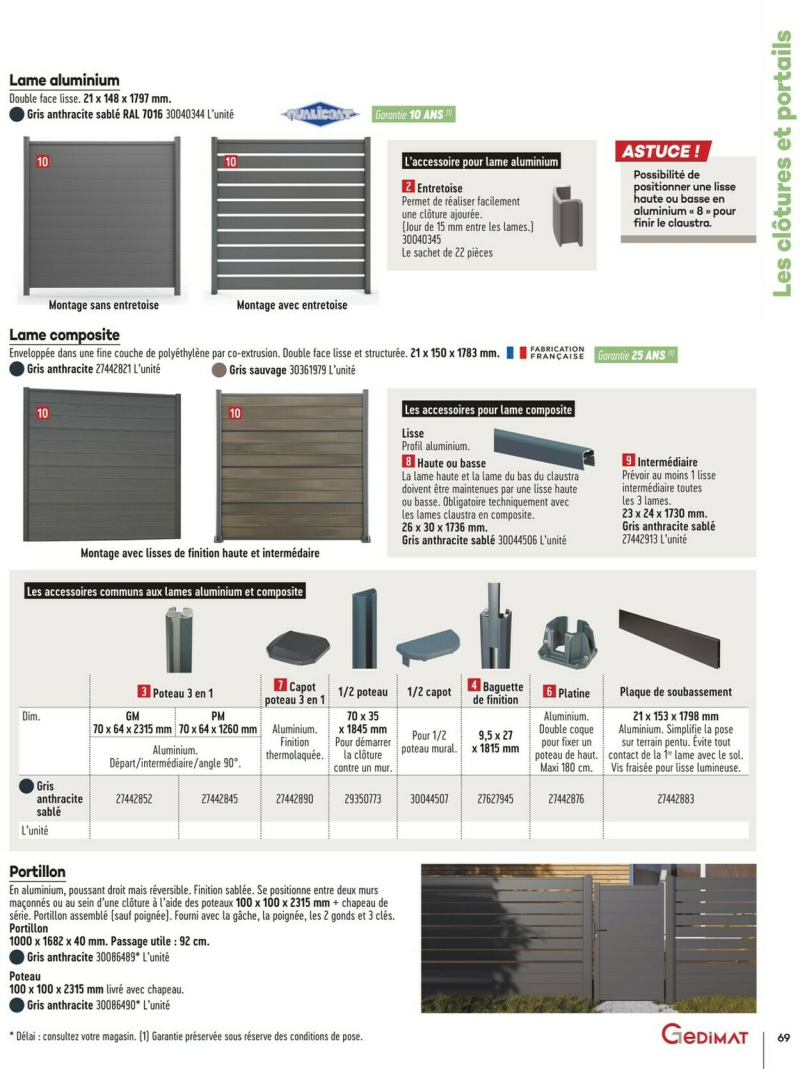 Gedimat catalogue du 22/12 au 06/01/2026 – page 69