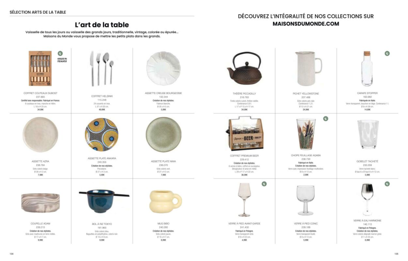 Maisons du Monde catalogue du 01/03 au 01/09/2024 – page 69