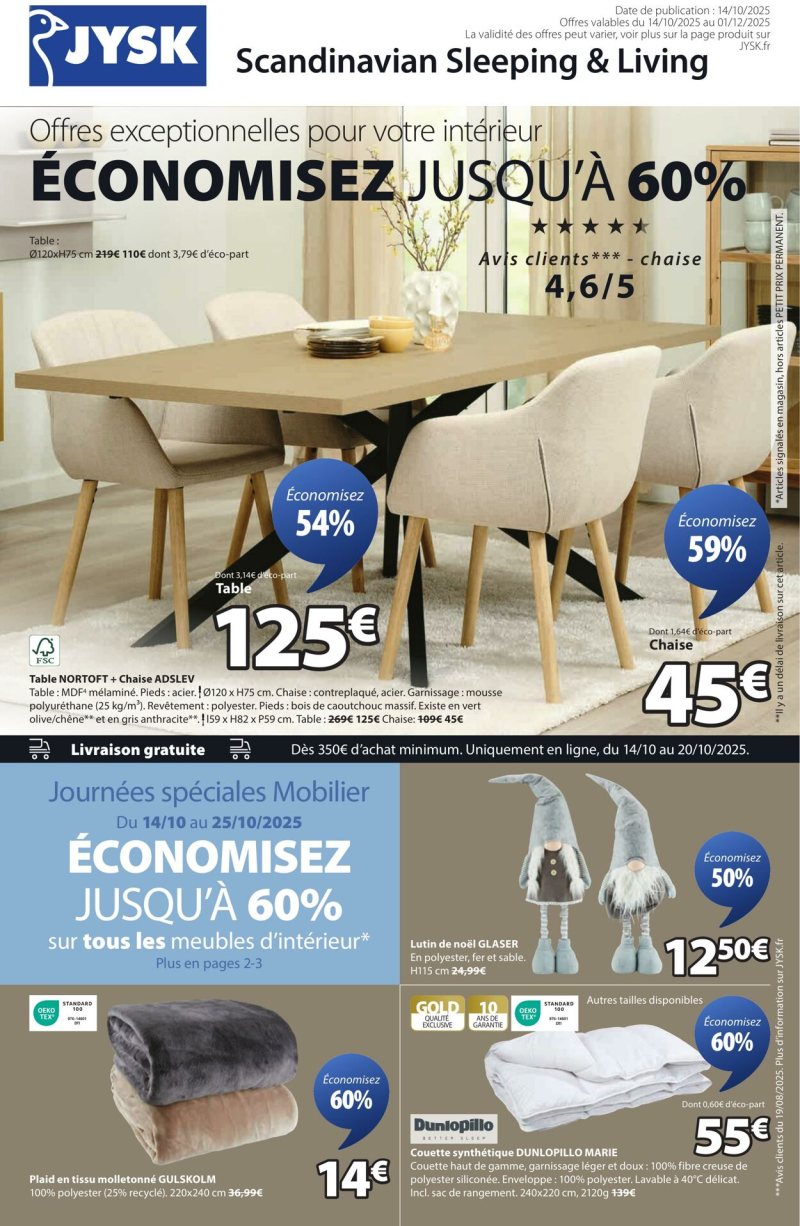 Jysk catalogue du 15/10 au 30/10/2025 – page 2