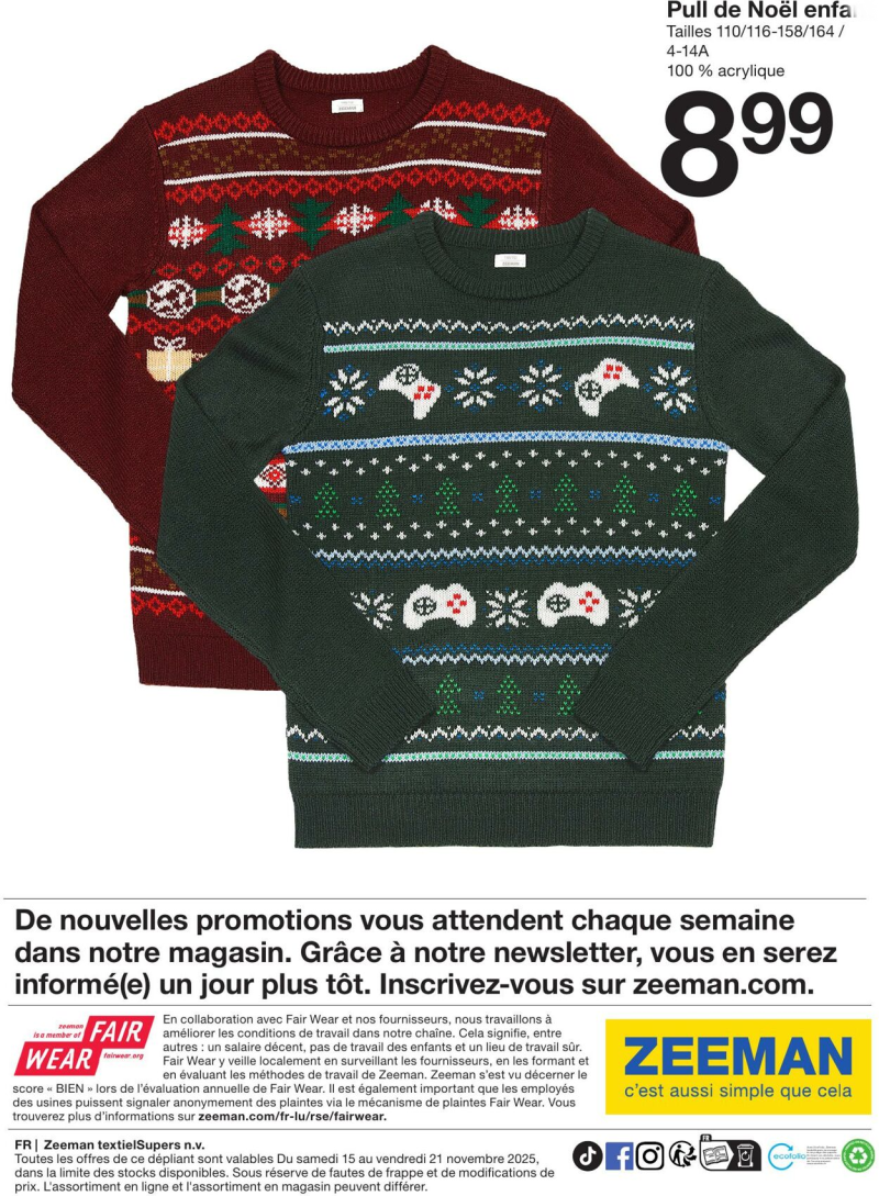Zeeman catalogue du 17/11 au 02/12/2025 – page 8