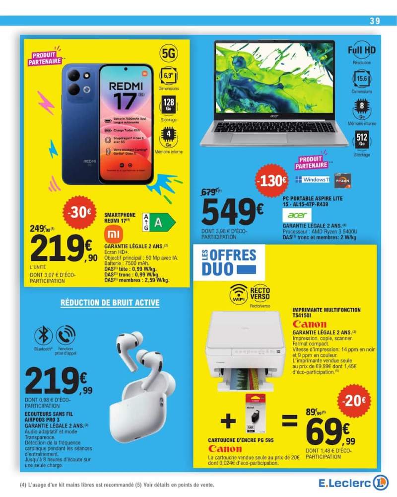 E.Leclerc catalogue du 22/09 au 04/10/2026 – page 39